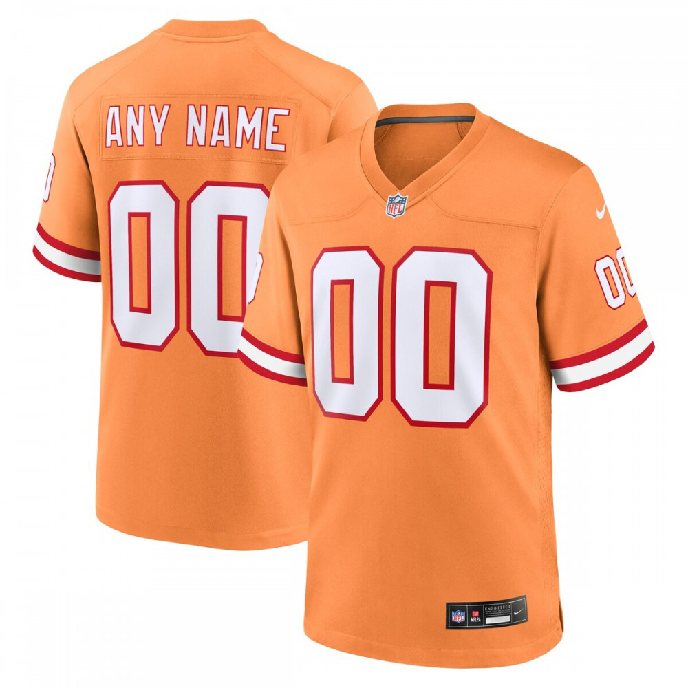 Tampa Bay Buccaneers Nike Custom Throwback Game Jersey - Orange-GridironStore